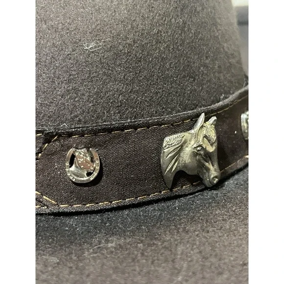 Cody James WOOL FELT Dark Brown Western Cowboy Hat Size XL Unisex Adult - Picture 11 of 14
